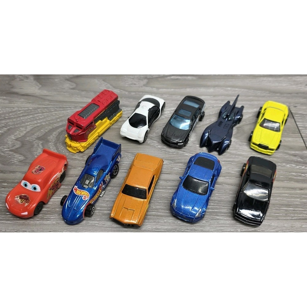 Diecast Cars Lot - HOTWHEELS, Maisto, Mаtchbox, MATTEL,‎ DISNEY - Lot Of 10